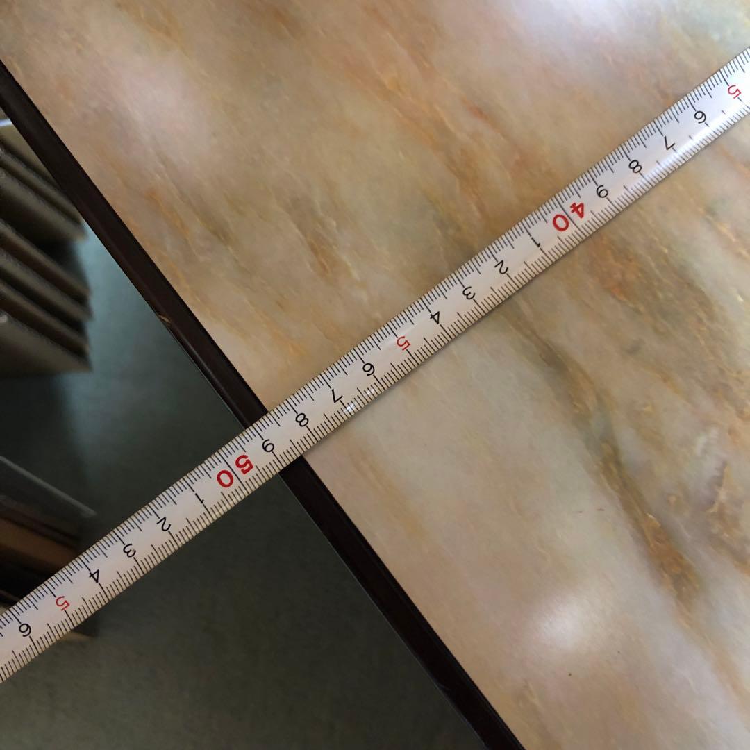 美品レア❗️カリモク 大理石調マーブル模様 木製センターテーブル ヴィンテージ