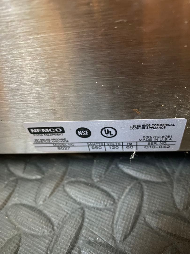 NEMCO ホットドッグメーカー　ソーセージグリル　ローラーグリル　マシーン
