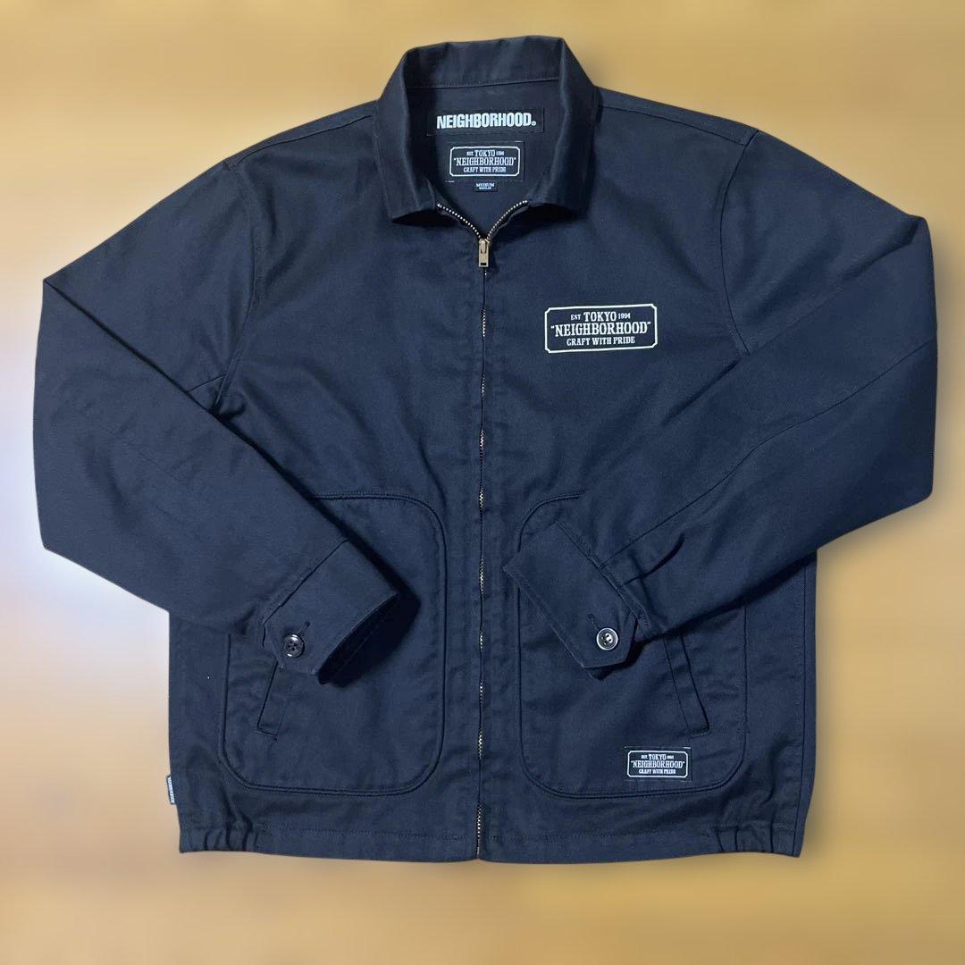【美品】 ネイバーフッド　コラボ　ワークジャケット　ブラック　Mサイズ
