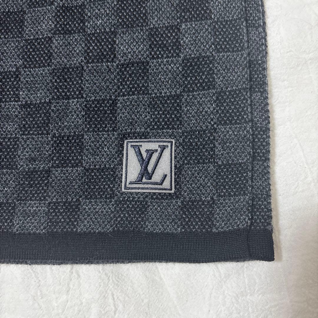 【正規品】ルイヴィトン　ダミエ　マフラー　メンズ　LOUIS VUITTON
