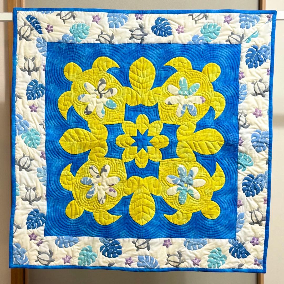 ハワイアンキルト【ホヌ】ベビーキルト