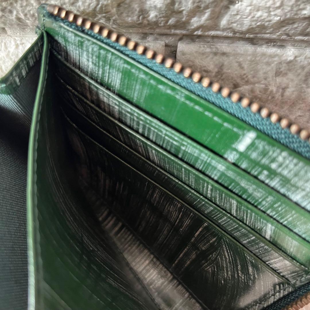 【新品未使用】ハンティングワールド　ブライドルレザー　L字ファスナー 折り財布