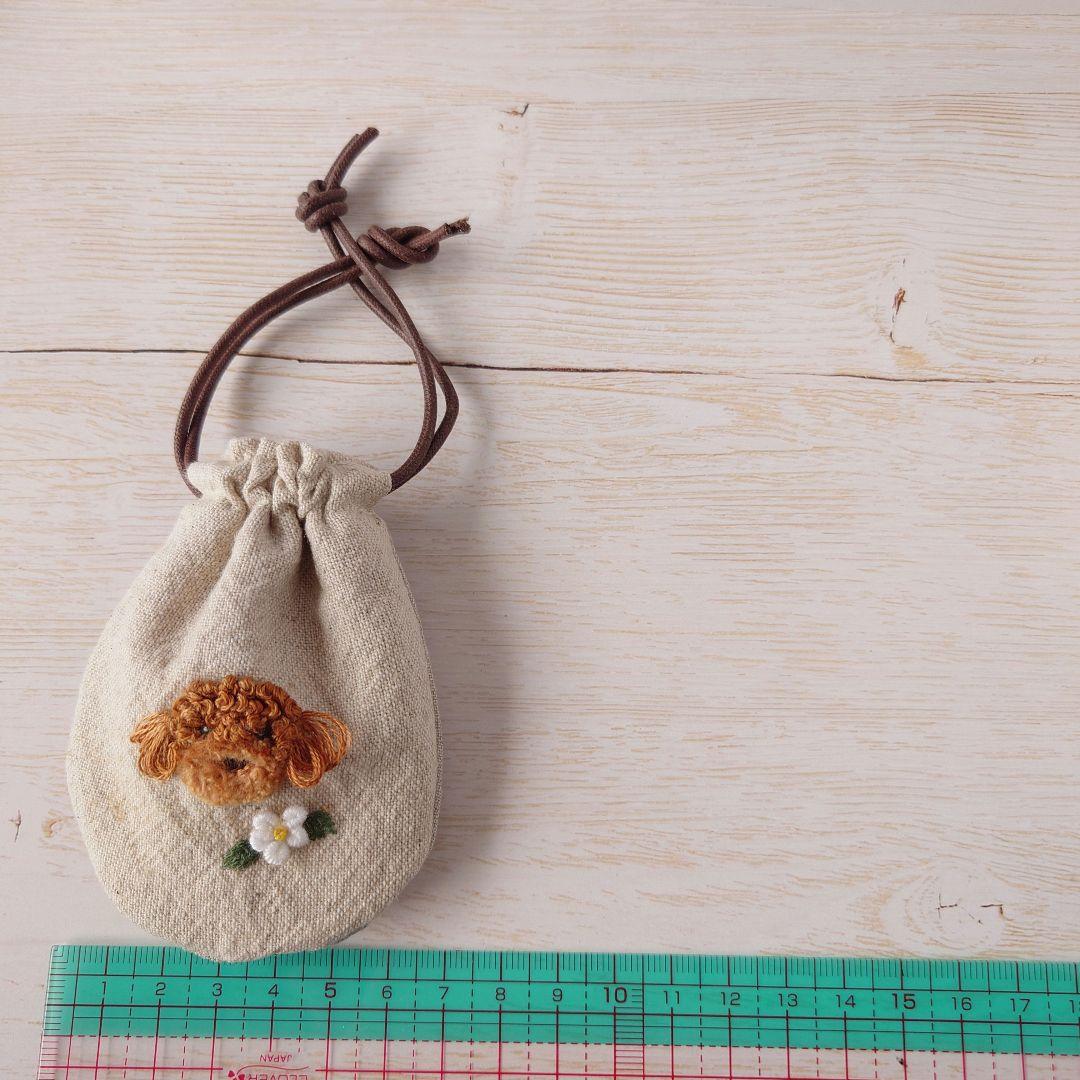 【完売】ちっちゃな巾着サシェ/詰替えタイプ【プードルとジャスミン】
