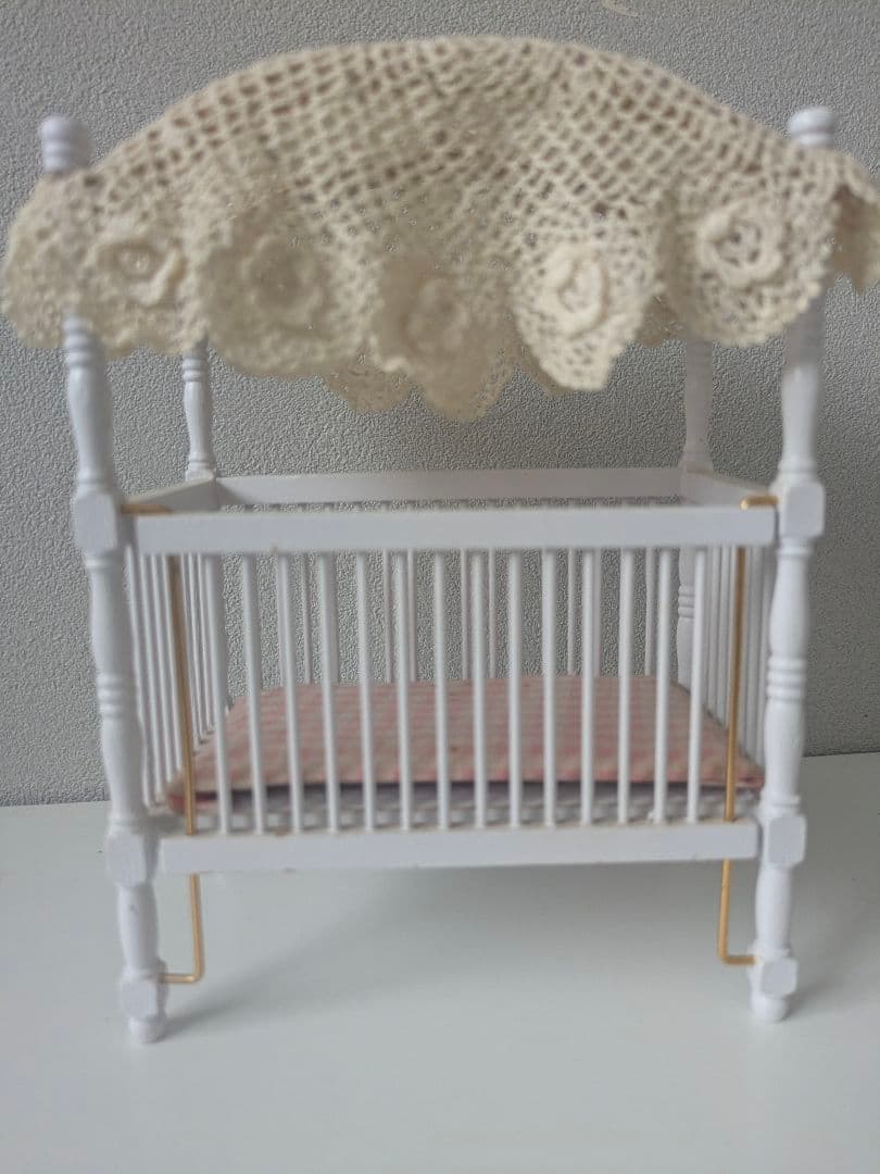 フランスアンティーク ドール用 ベビーベッド