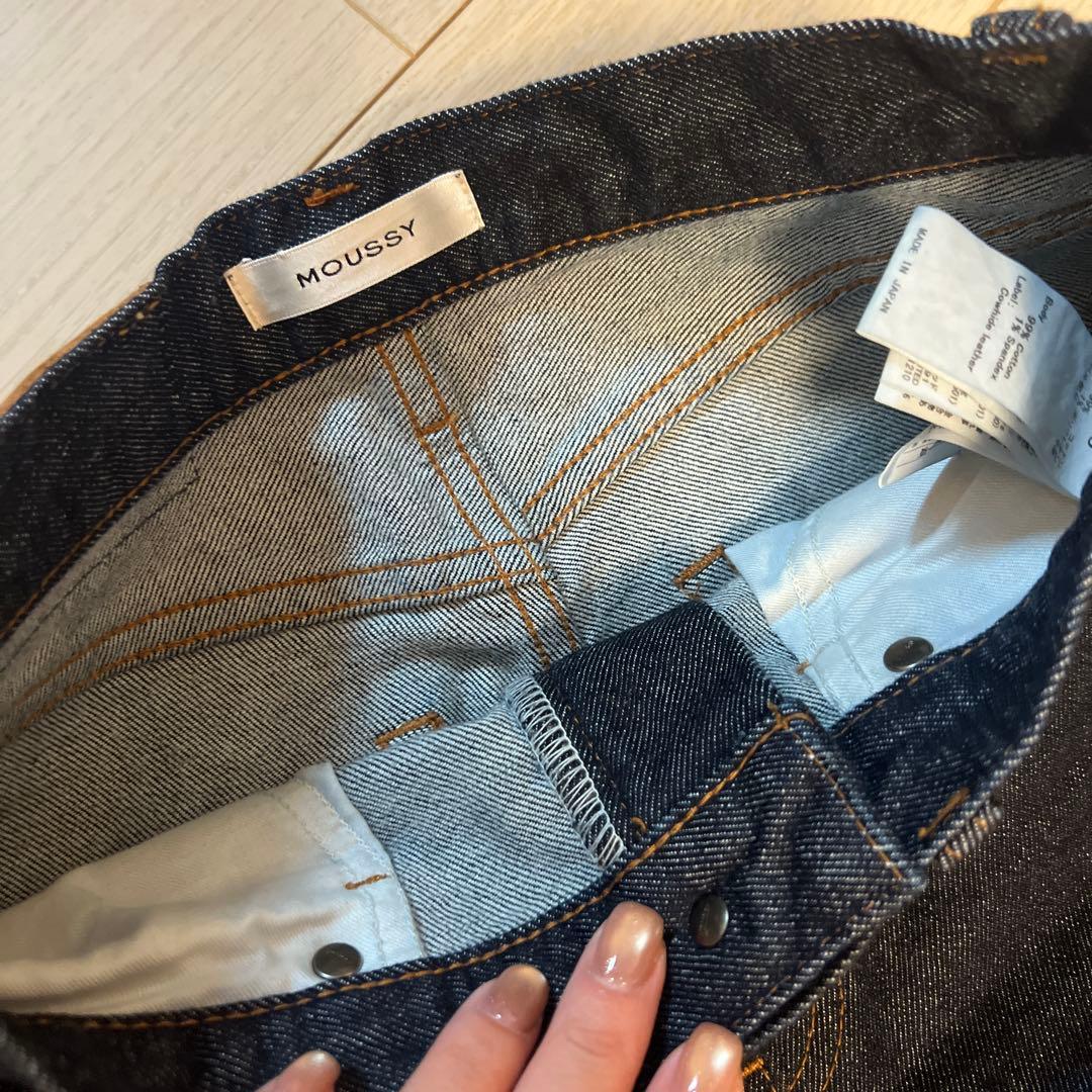 MOUSSY MVS BLACK FLARE フレアデニム　25インチ