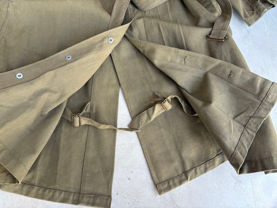 シ*ス様 40s フランス軍 M-35 モーターサイクルコート 実物 デッドスト