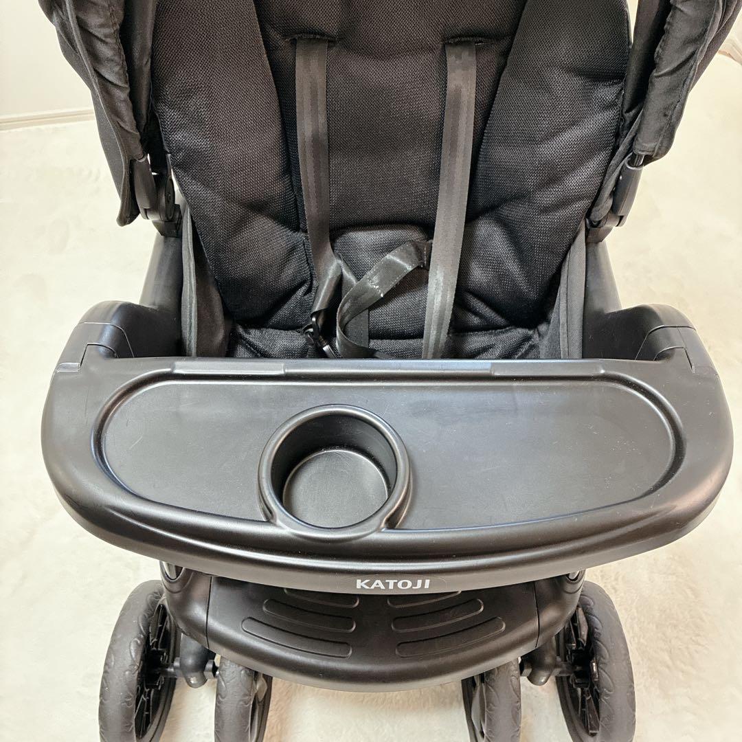 極美品✨KATOJI カトージ 2人でゴーDX ベビーカー 双子　兄弟 黒
