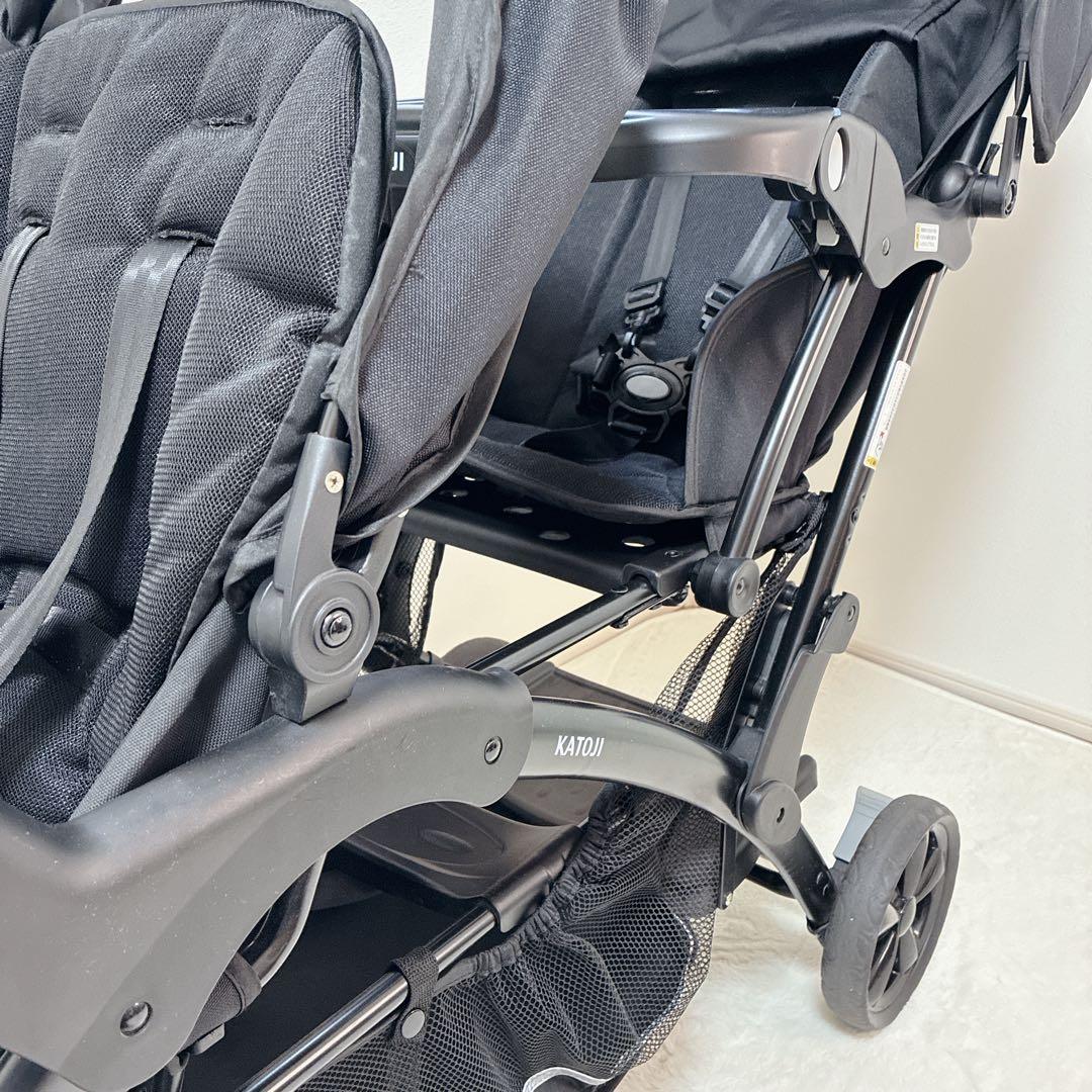 極美品✨KATOJI カトージ 2人でゴーDX ベビーカー 双子　兄弟 黒