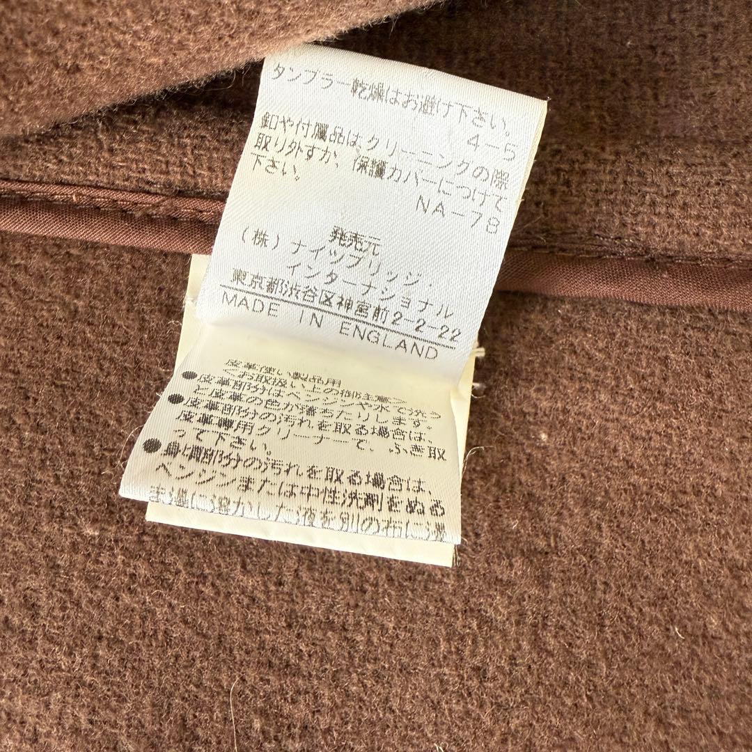 ☆美品☆ オールドイングランド　ヘリンボーン　ダッフルコート　ブラウン　トグル