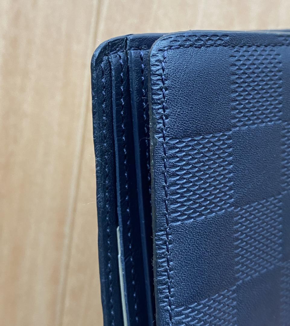 ルイヴィトン レザー財布 二つ折り コスモス ダミエ アンフィニ ポルトフォイユ