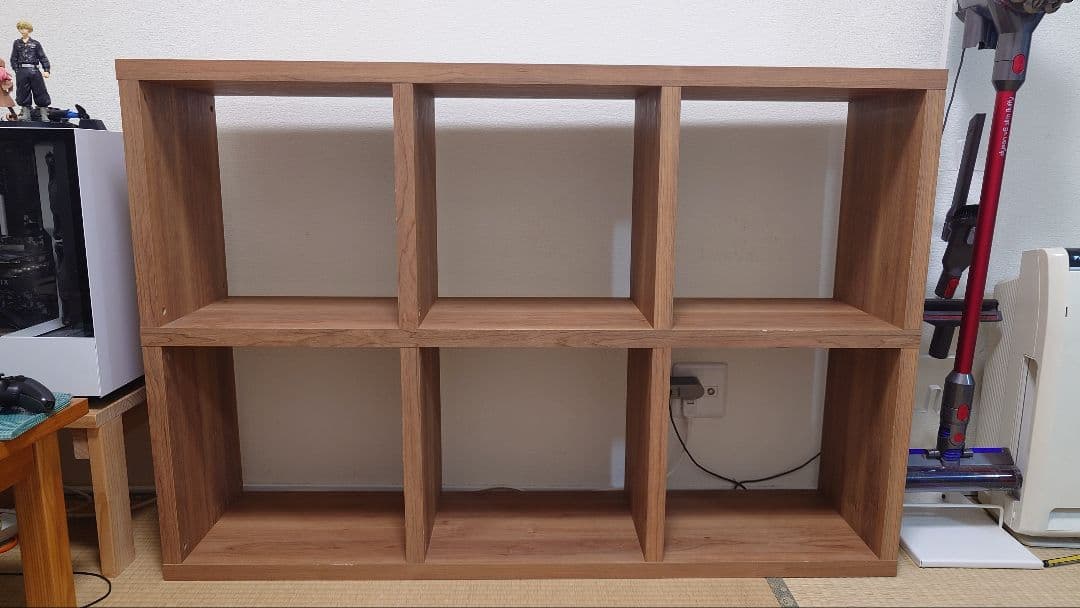 スタッキングシェルフ　ブラウン　 6コンパートメント