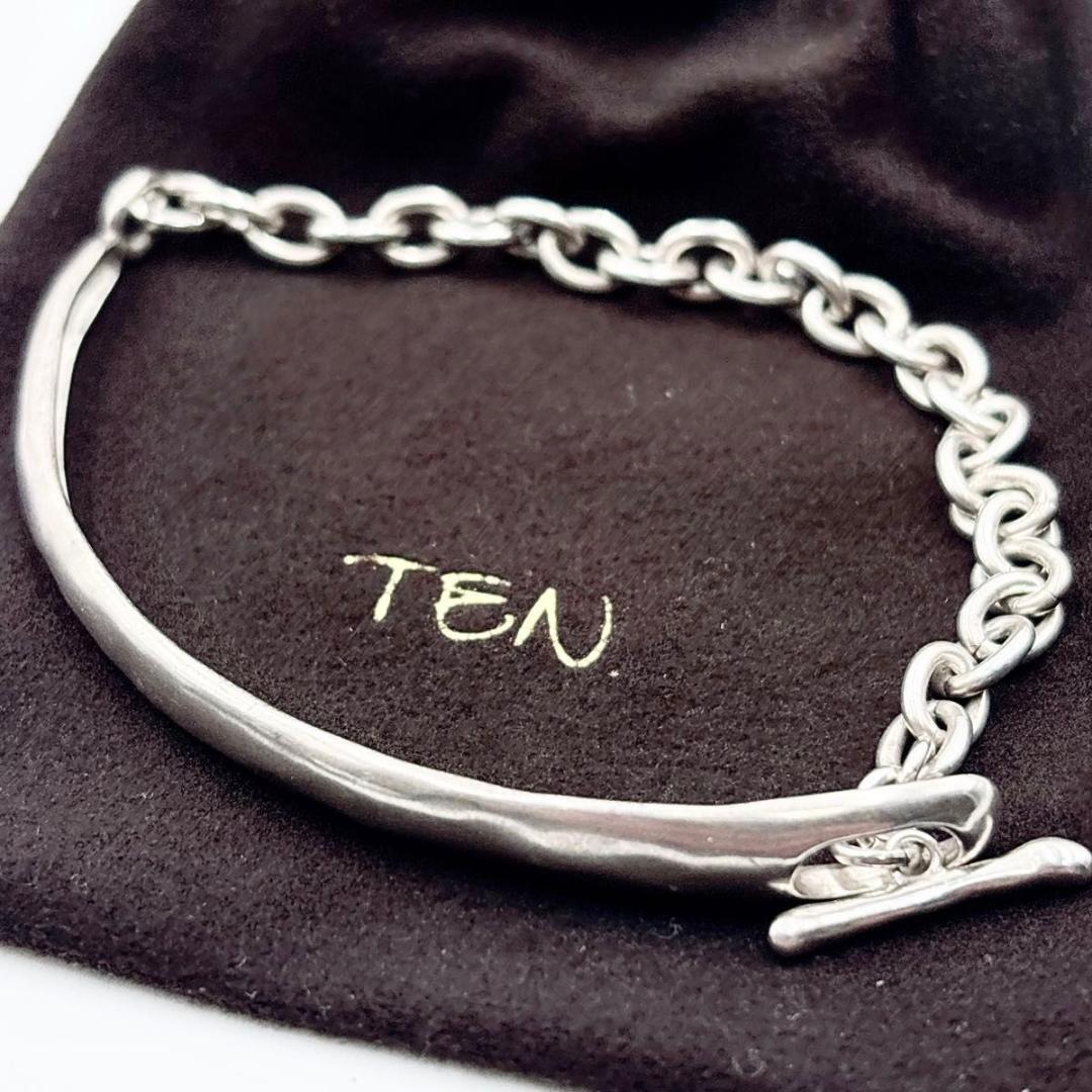 TEN. カフチェーンブレスレット SV-M テン　シルバー925