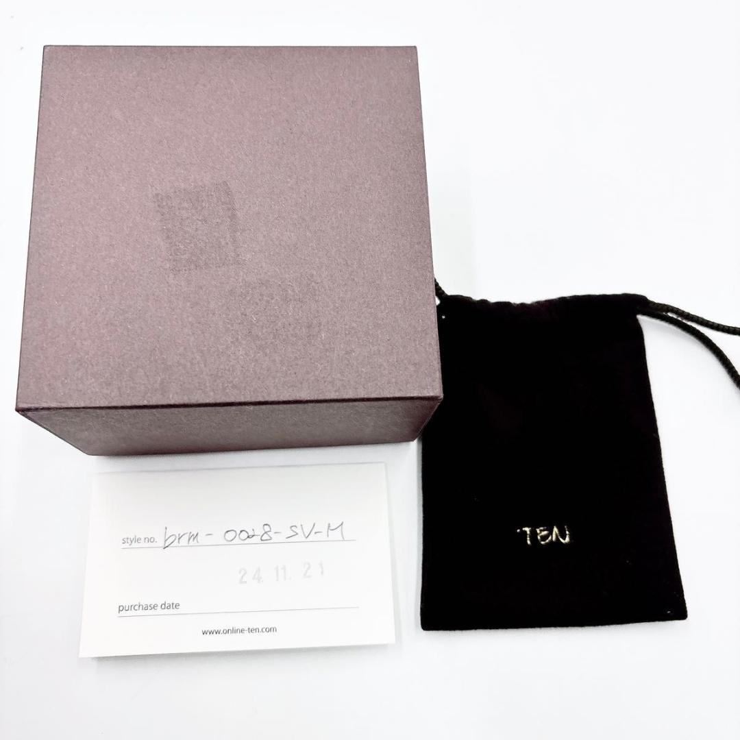 TEN. カフチェーンブレスレット SV-M テン　シルバー925