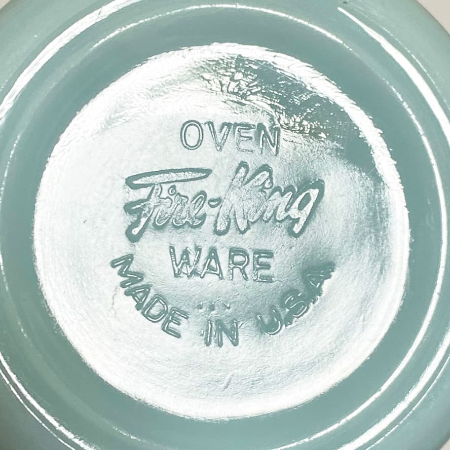 fire king D ハンドル マグ ターコイズブルー １点　＃006