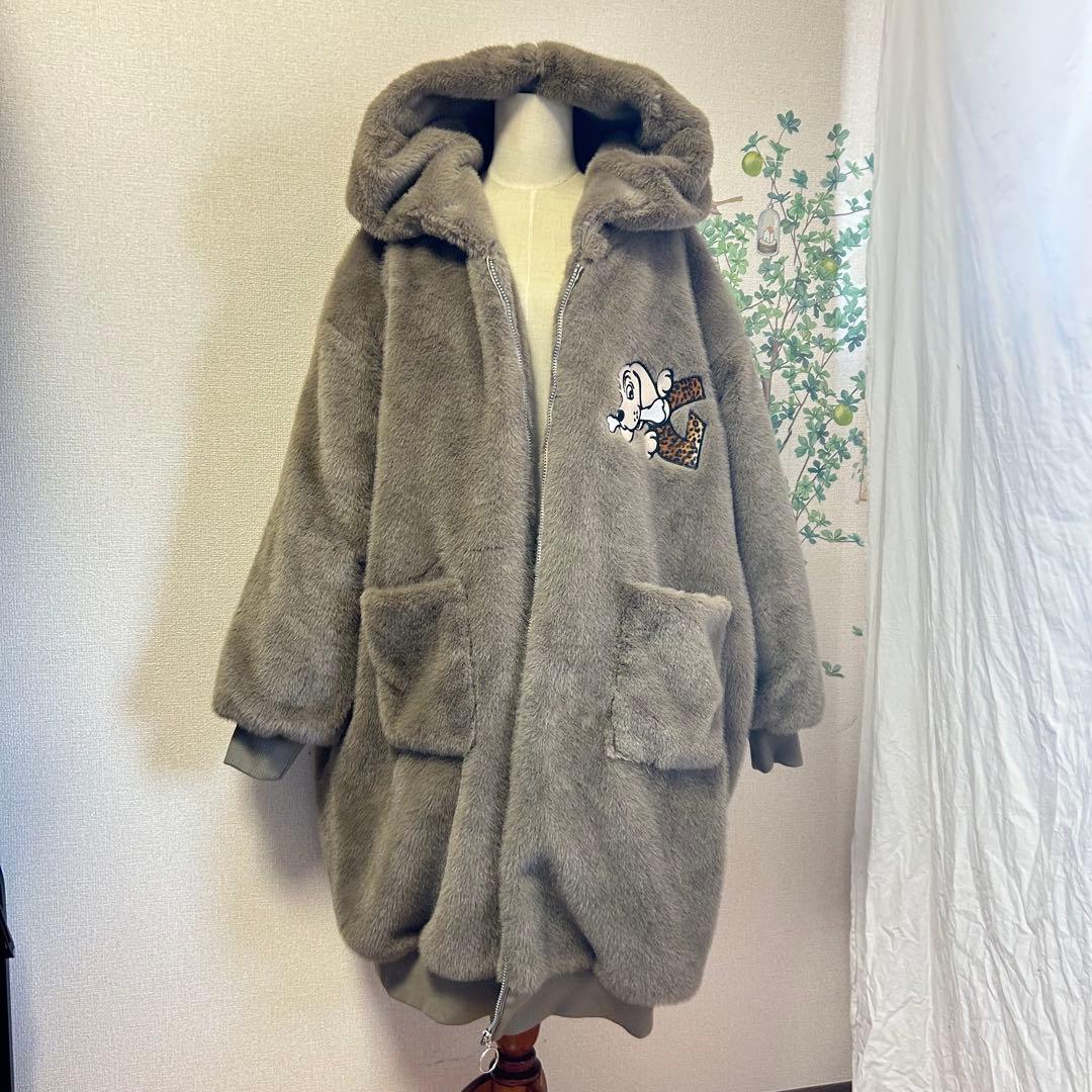 美品　ガルフィー　大セレブコート　ベージュ　サイズフリー