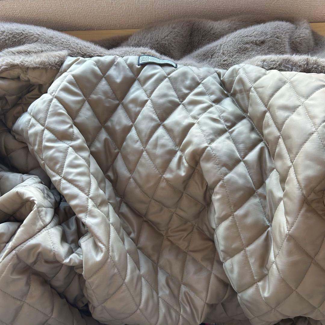 美品　ガルフィー　大セレブコート　ベージュ　サイズフリー