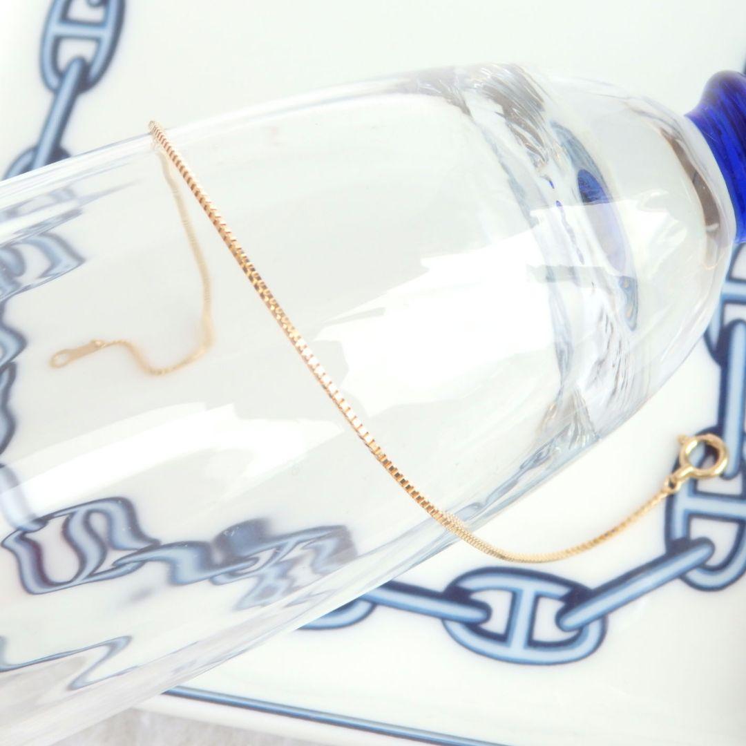 rrrr　k18ブレスレット　ベネチアンチェーン　0.9㎜幅　つけっぱなし