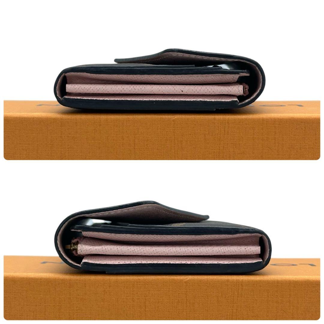 新品級　ルイヴィトン モノグラム ポルトフォイユサラ 新型 ローズバレリーヌ