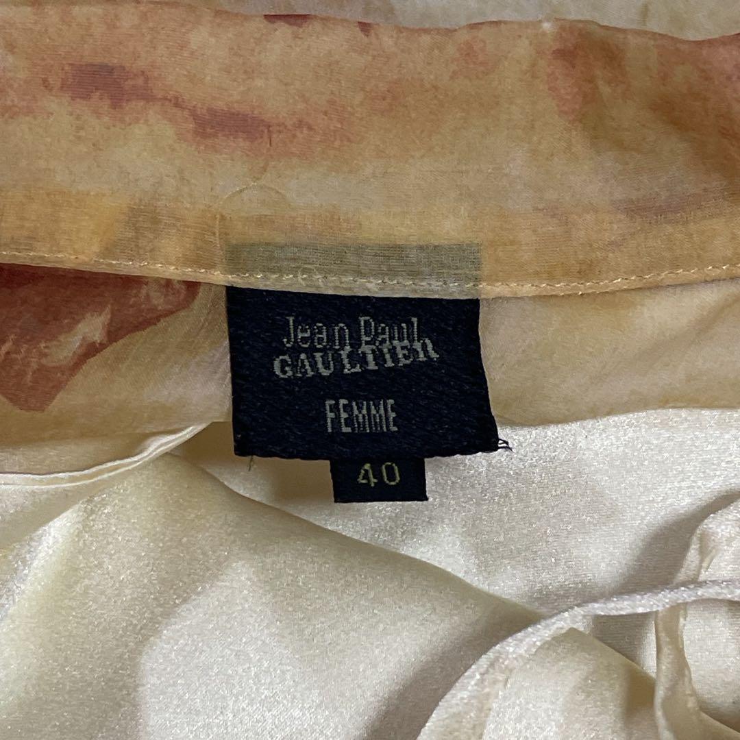 希少/美品● ジャンポールゴルチエ ワンピース インナー付き レース 花柄