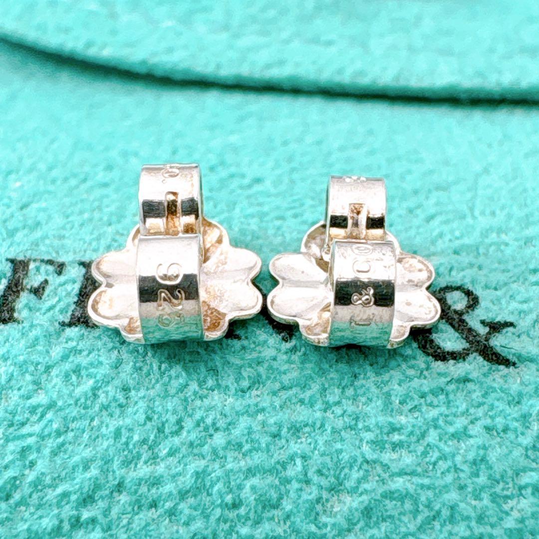 極美品 オールドティファニー サマセット ノット ボール ピアス シルバー925