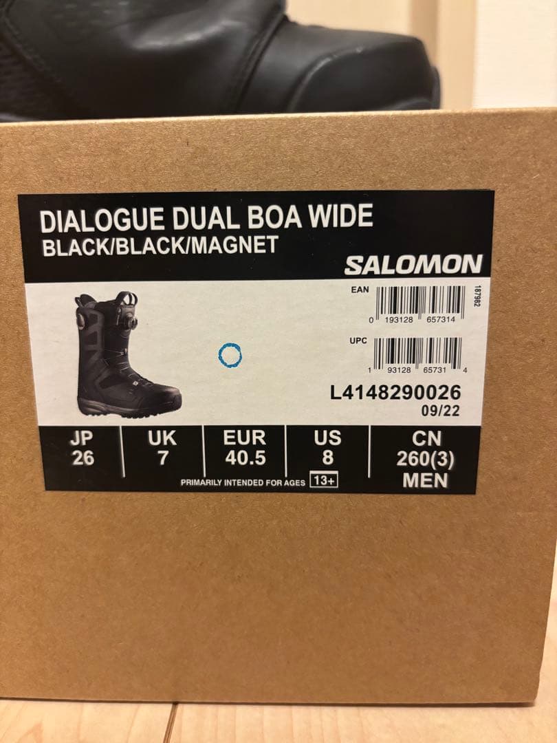 最終値下げSalomon DIALOGUE DUAL BOA WIDE 26cm