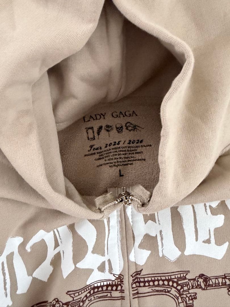 LADY GAGA MAYHEMBallグッズ　ジップアップパーカー(L)