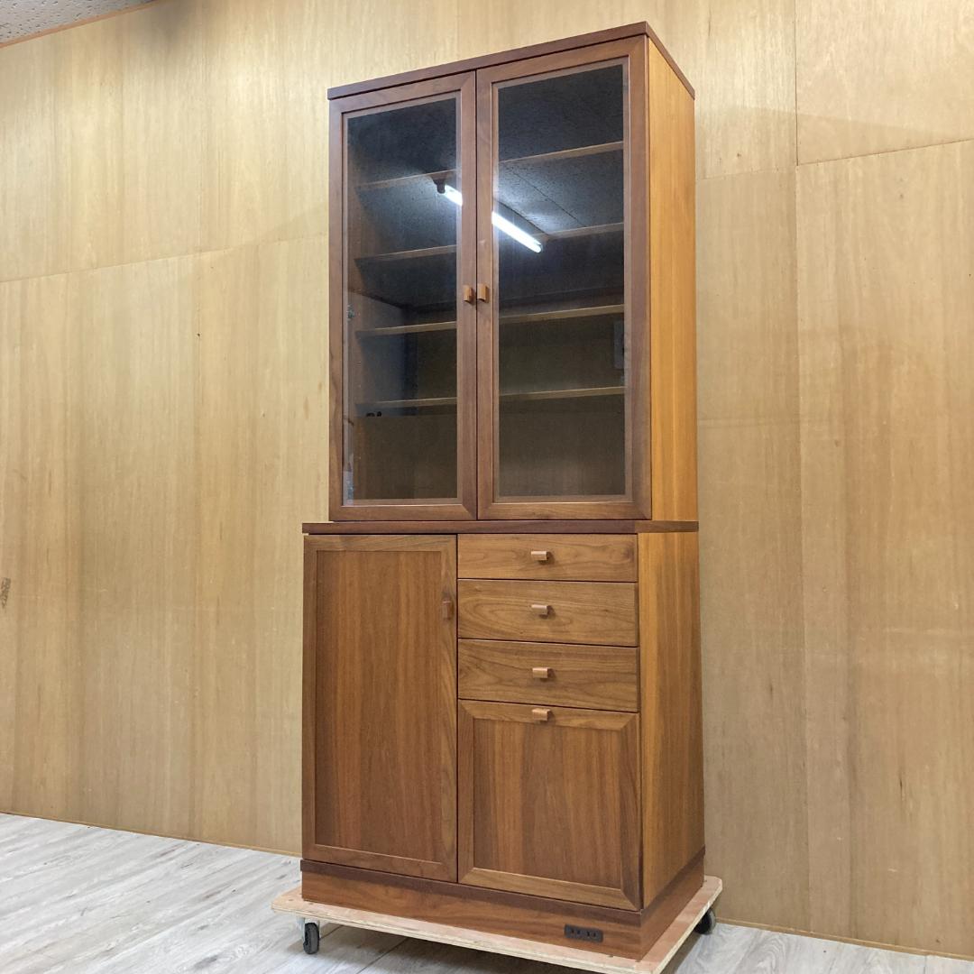 アーリータイムスアルファ　食器棚　エテルノ　ウォールナット　旭川家具　北海道