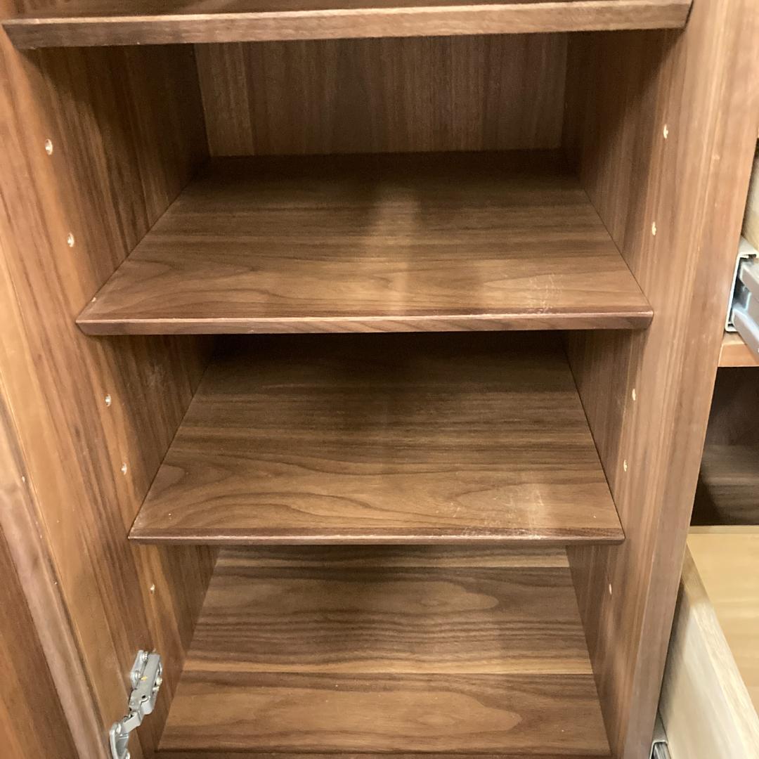 アーリータイムスアルファ　食器棚　エテルノ　ウォールナット　旭川家具　北海道