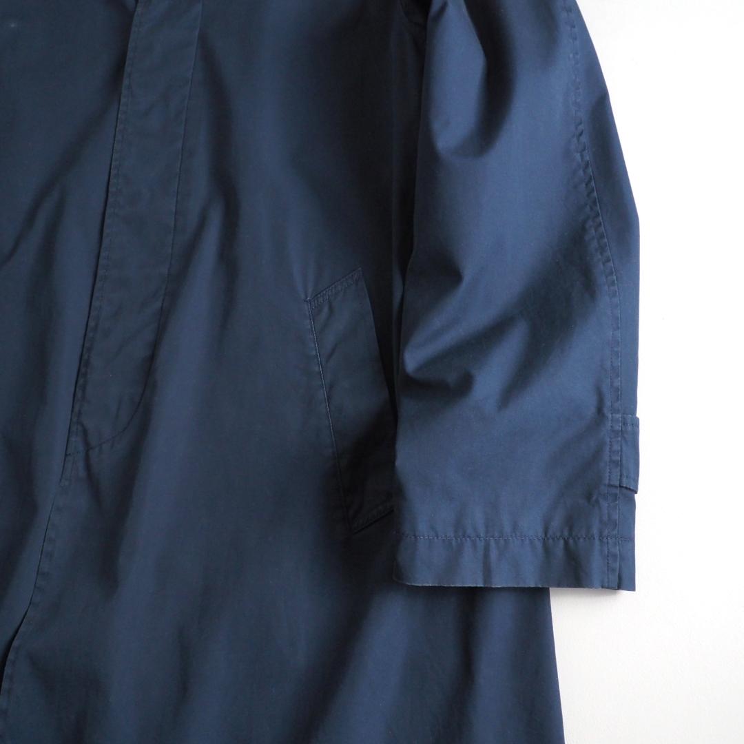 ラルフローレン　綿１００％　ステンカラーコート　ネイビー　美品