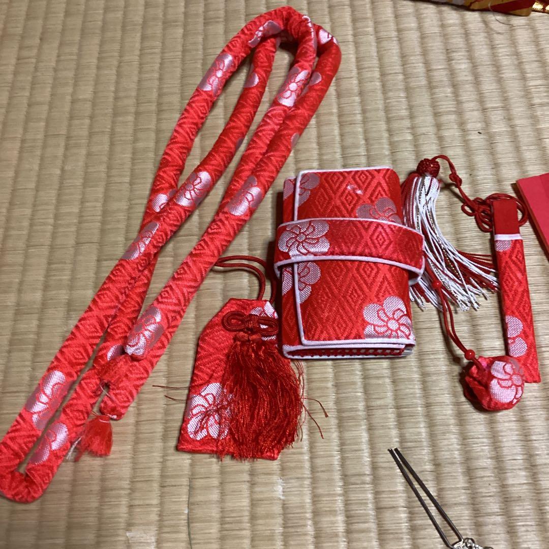 すくすくです。七五三七歳用　フルセット　帯幅19センチ　草履21センチ