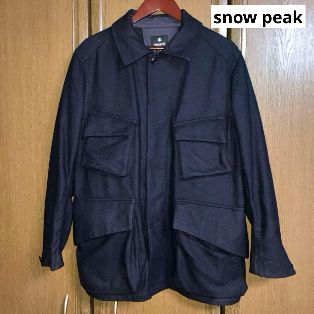  peak スノーピーク ウールジャケット ネイビー Lサイズ