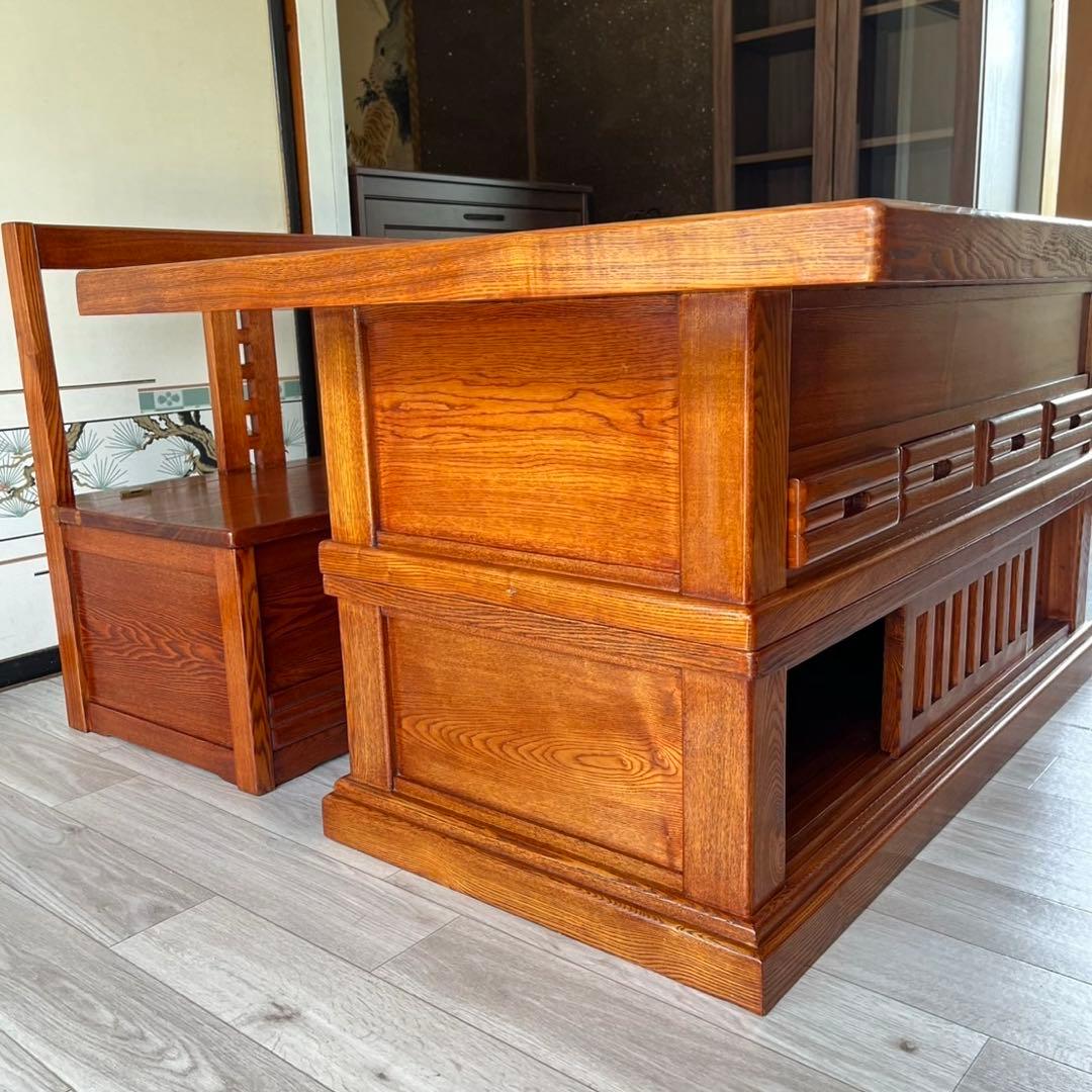 最終価格！欅材ベンチダイニング 4点セット テーブル ベンチ 椅子 チェア