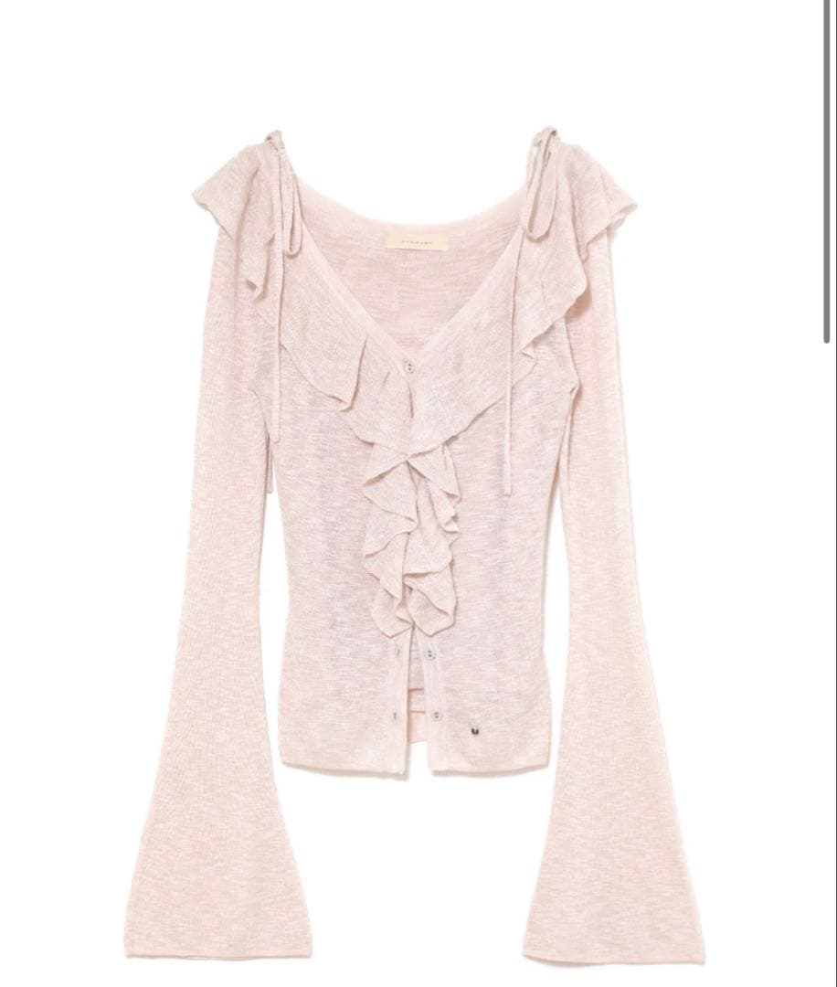 トップス ANDMARY Fiona ruffle tops pink