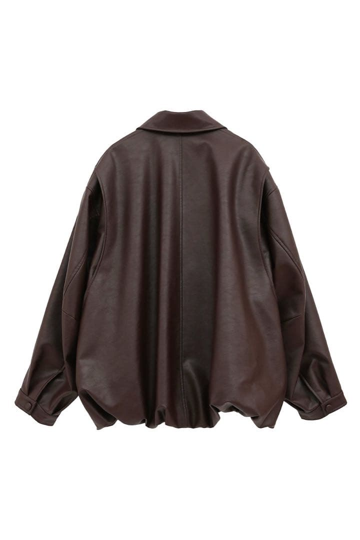 【CLANE】FAKE LEATHER BALLOON JACKET サイズ2