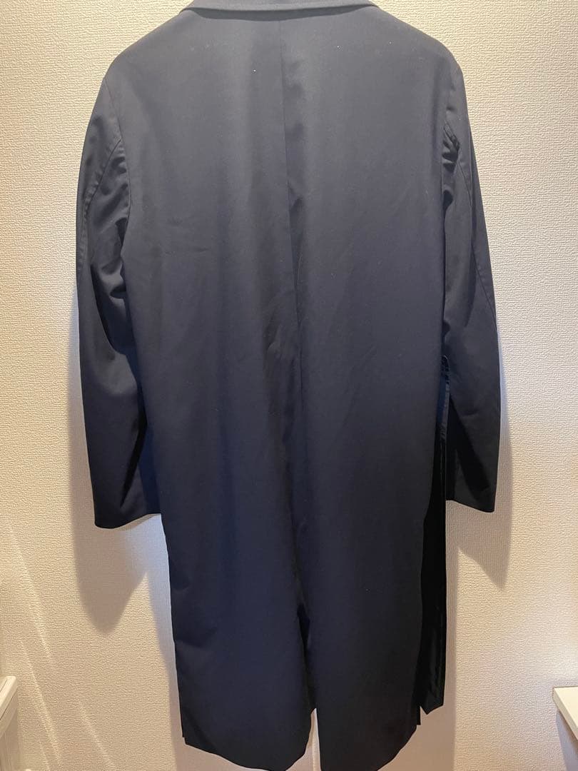 ネイビー トレンチコート サイドファスナー付き