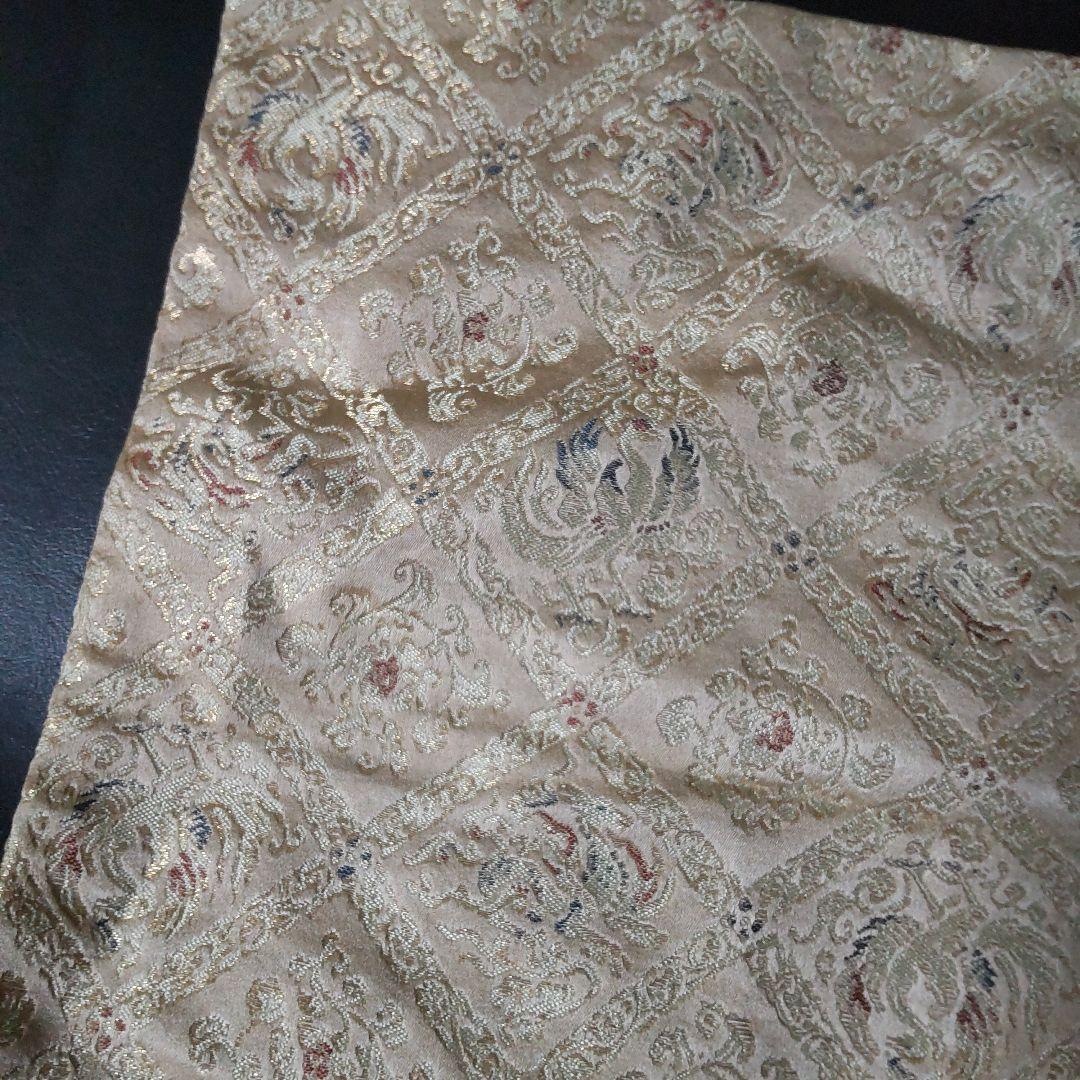 川島織物 麟鳳襷紋 織りセンター【ヴィンテージ】中古品 絹100%