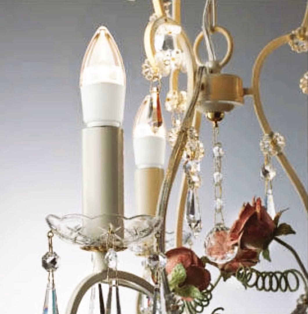 KOIZUMI 姫系アンティークシャンデリア 白熱球40Wx3灯