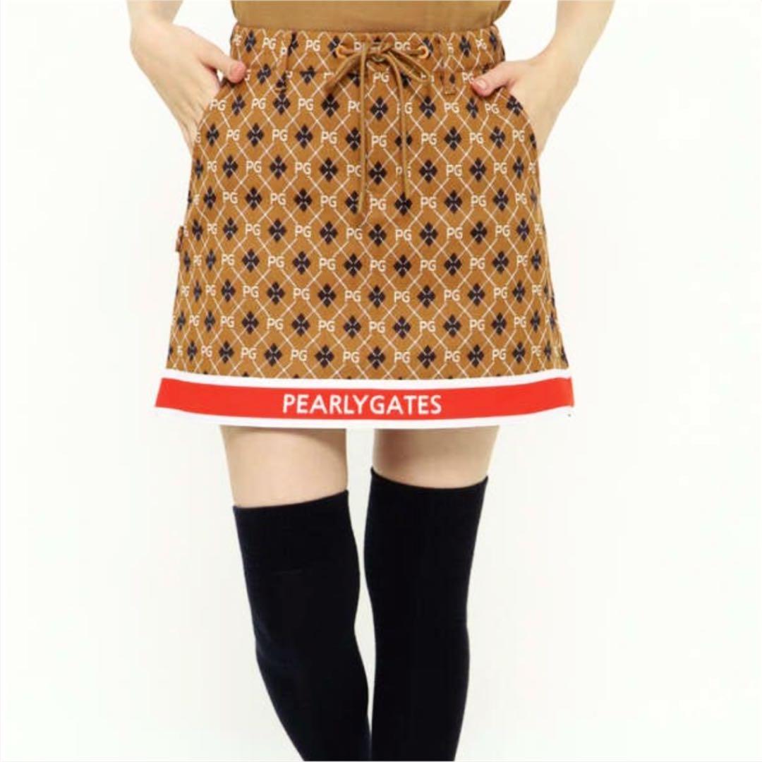 パーリーゲイツ ジャガードスカート アーガイル柄  055-1234908