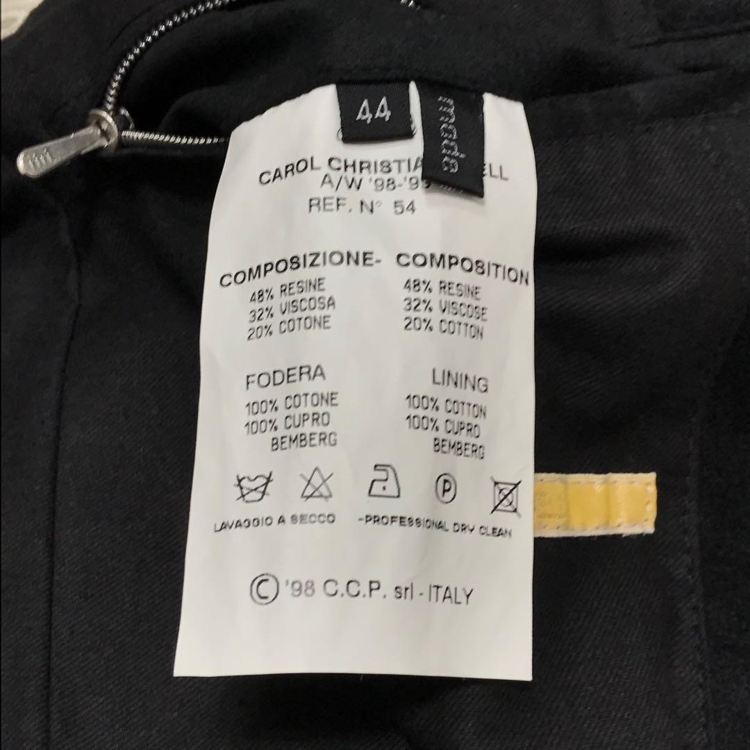 98aw CAROL CHRISTAIN POELL ビンテージベロアジャケット