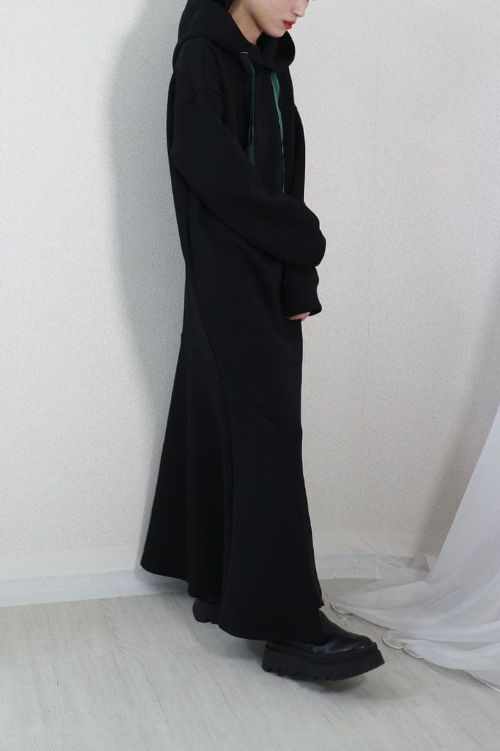 アンスリード　マーメイドスウェットワンピース　ブラック 36