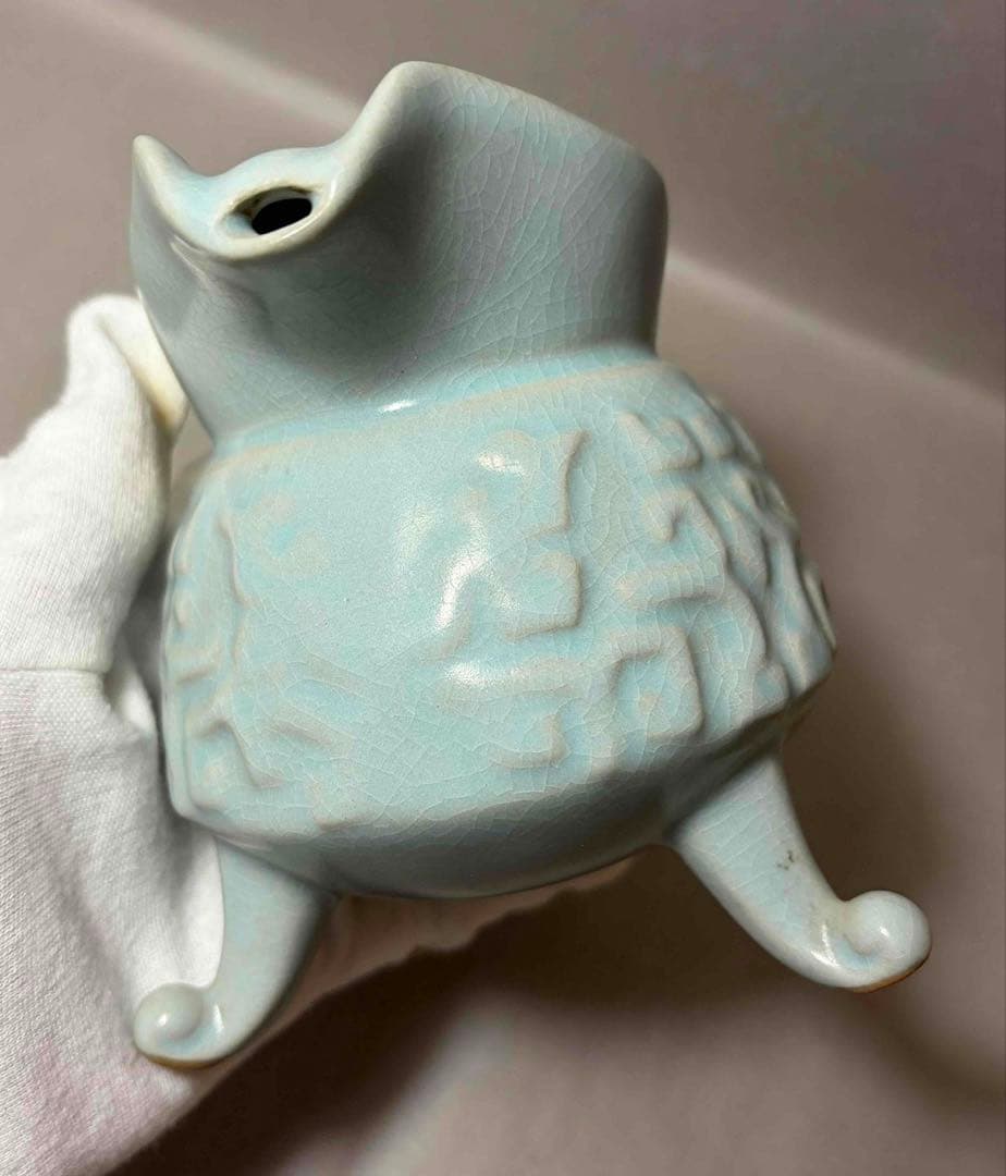 中国 三つ足水注　f2260117