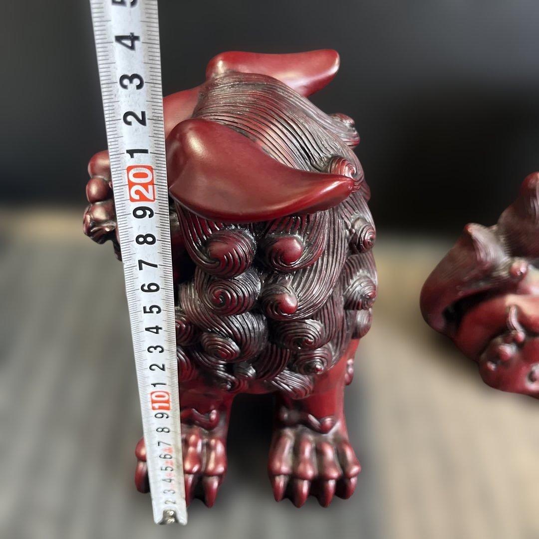 寿山石 じゅざんせき 獅子置物