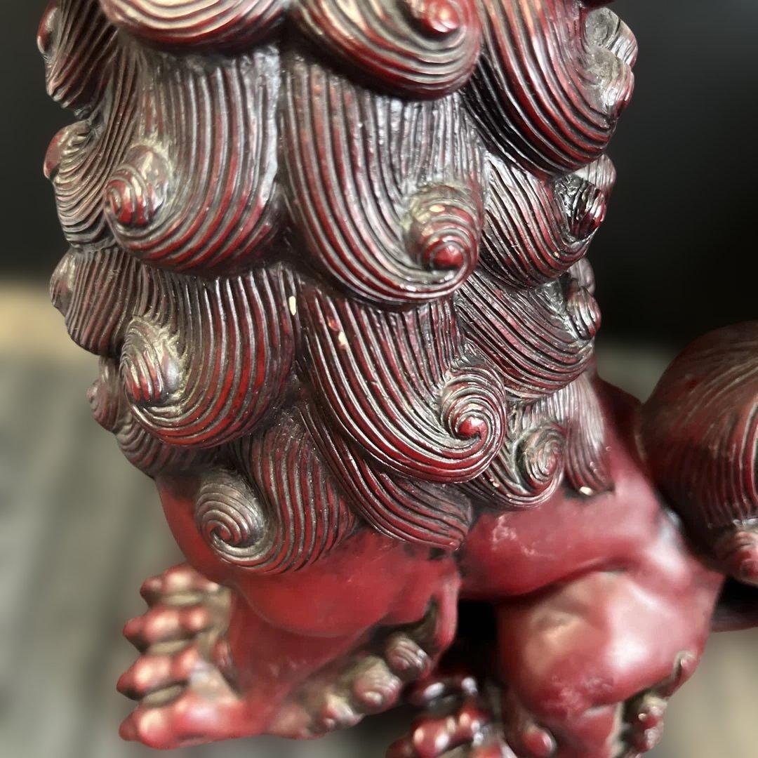 寿山石 じゅざんせき 獅子置物