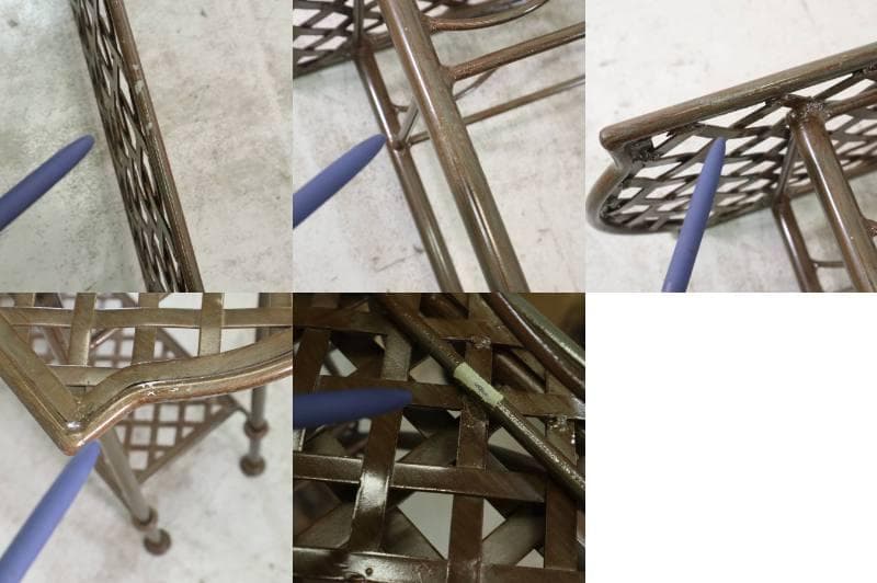 アンティーク調 コンソールテーブル サイドテーブル アイアン製 幅122cm