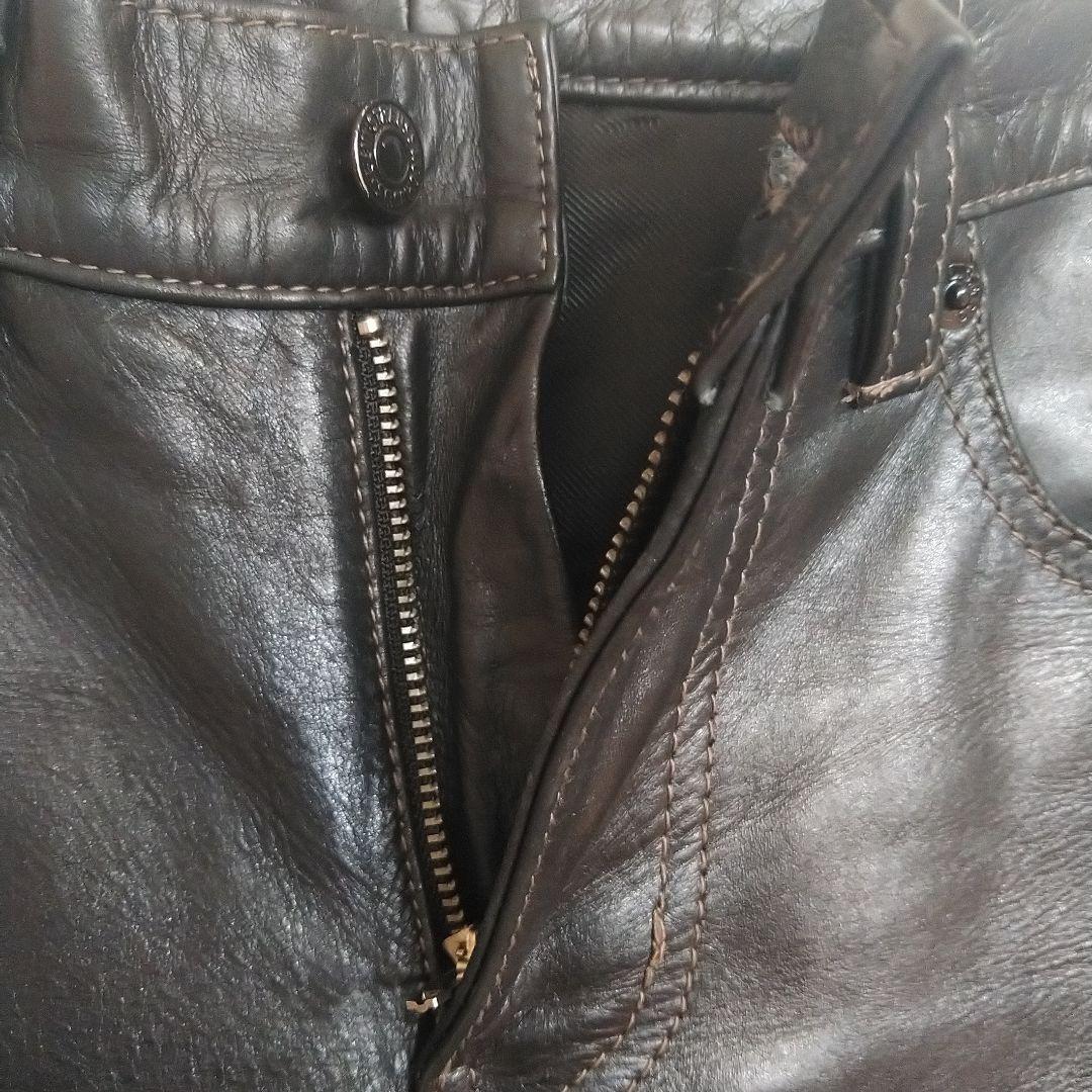 Levi's 505 ブラック 革 レザーパンツ W30 L