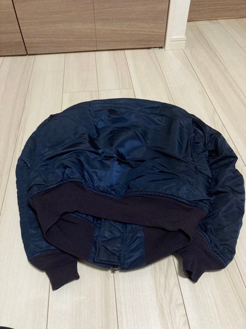 50s復刻 米国製 アルファ B-15C フライトジャケット ネイビー 38