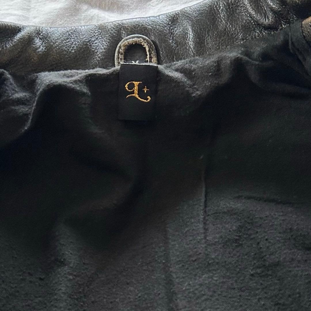 レザージャケット グランジ y2k 平成 フェード 本革 パンク ショート丈