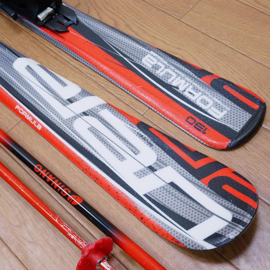 メンテ済 130cm 靴23.5cm ELAN スキーセット