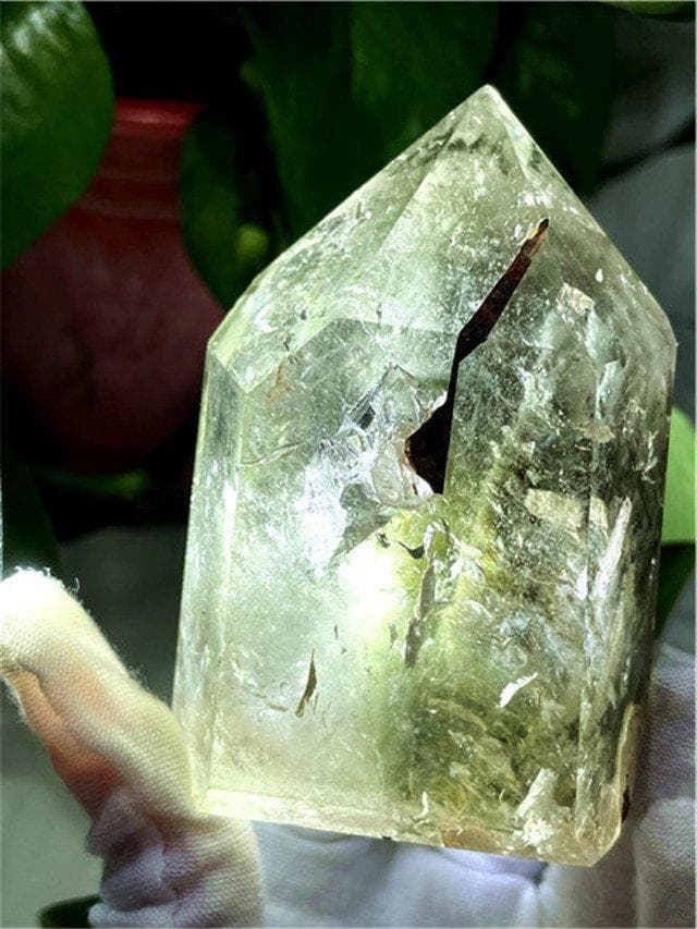 AAA級天然ガーデンクォーツ六角柱YT8P2/219P02C