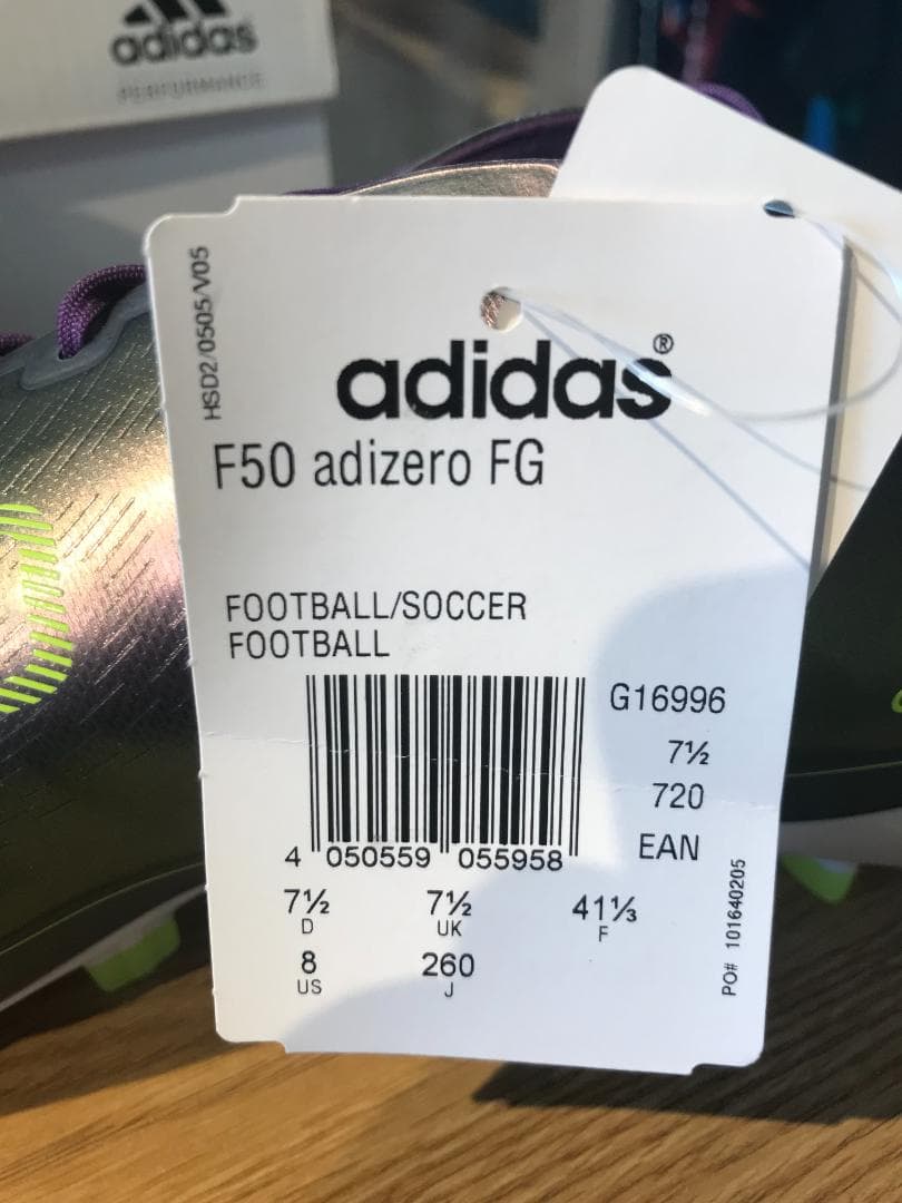 adidas　Ｆ50　アディゼロＦＧ　メッシモデル　２６．０cm　未使用